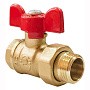 Краны латунные шаровые 11Б27фт1М DN 15-20 PN 25 бабочка американка Valfex Optima.227.LOB1 купить в Нижнем Новгороде | "Проконсим"