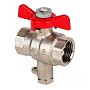 Краны латунные шаровые MVI BV.649 DN 15 PN 25 никелированные под термодатчик муфта-муфта бабочка купить в Нижнем Новгороде | "Проконсим"