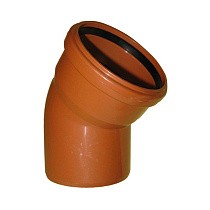  Отвод ПП для наружной канализации 30гр. DN 110 Valfex равнопроходной  (924021018) со склада Проконсим в Нижнем Новгороде