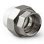 Муфта комбинированная ПП 25-3/4'' PN 25 с накидной гайкой белая Pro Aqua PA29014