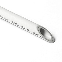 Трубы ПП SDR 6 DN 20-110 PN 20 армированные алюминием внутри белые Pro Aqua купить в Нижнем Новгороде | "Проконсим"