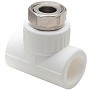 Тройник комбинированный ПП 25-3/4'' PN 25 с накидной гайкой белый РТП 14271 купить в Нижнем Новгороде | "Проконсим"
