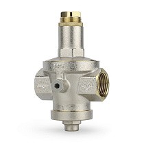 Регулятор давления DN 15-50 PN 16 мембранный никелированный под манометр VARMEGA купить в Нижнем Новгороде | "Проконсим"