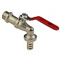 Краны водоразборные DN 15-20 PN 16 никелированные под шланг рычаг MVI (BV.633) купить в Нижнем Новгороде | "Проконсим"