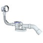 Сифон для ванны Unicorn S101, 40х50 отвод 45гр., 1 1/2'' х40 чаша из нержавеющей стали, круглый перелив купить в Нижнем Новгороде | "Проконсим"