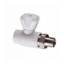  Вентили ПП DN 20-25 PN 25 для радиатора прямые белые Valfex  (930024647) со склада Проконсим в Нижнем Новгороде