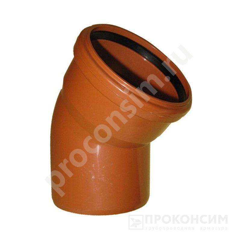 Цена по запросу.  Товар больше не поставляется. Отвод ПП для наружной канализации 30гр. DN 160 Политэк равнопроходной PP-H (274200112) со склада Проконсим в Нижнем Новгороде