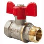 Кран латунный шаровой Valfex Optima.218.NLB1 11Б27фт1М DN 20 PN 25 никелированный муфта-штуцер бабочка купить в Нижнем Новгороде | "Проконсим"