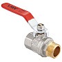 Кран латунный шаровой MVI BV.512 DN 15 PN 40 никелированный полнопроходной муфта-штуцер рычаг купить в Нижнем Новгороде | "Проконсим"