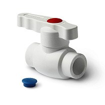 Краны шаровые ПП DN 20-40 PN 25 стандартный проход белые Pro Aqua купить в Нижнем Новгороде | "Проконсим"