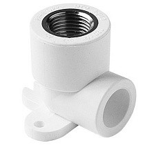 Угольник установочный ПП 20-1/2'' PN 25 с внутренней резьбой белый Pro Aqua PA28008P купить в Нижнем Новгороде | "Проконсим"