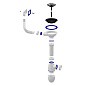 Сифон для мойки Unicorn В410P, без отвода, 3 1/2'' х40 чаша из нержавеющей стали, прямоугольный перелив купить в Нижнем Новгороде | "Проконсим"