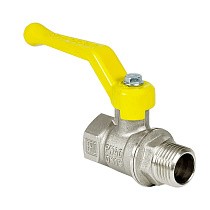 Краны латунные шаровые газовые 11Б27фт1М DN 15-50 PN 25-40 никелированные рычаг муфта-штуцер Valfex.272 Standart ГОСТ Р 59553 купить в Нижнем Новгороде | "Проконсим"