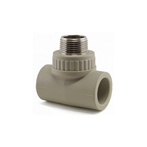 Тройник комбинированный НР VALFEX 20x20 PN 25 G-1/2'' НР серый купить в Нижнем Новгороде | "Проконсим"