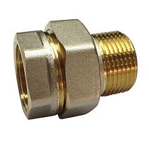 Американки латунные DN 15-50 PN 40 никелированные муфта-штуцер прямые купить в Нижнем Новгороде | "Проконсим"