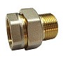 Американки латунные DN 15-50 PN 40 никелированные муфта-штуцер прямые купить в Нижнем Новгороде | "Проконсим"