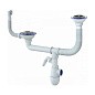 Сифон для двойной мойки Unicorn Y710V, без отвода, 3 1/2'' х40 с отводом для стиральной машины, круглый перелив купить в Нижнем Новгороде | "Проконсим"