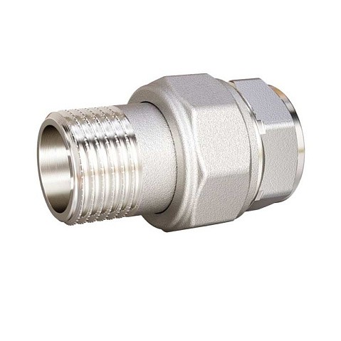 Цена 1 149,60 рублей с НДС.  Под заказ. Американки латунные DN 15-50 PN 40 никелированные муфта-штуцер прямые LD Pride Ду  Дн 50х2" Ру  соед. (930270055) со склада Проконсим в Нижнем Новгороде