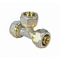 Тройник латунный для PEX труб 16-16-16 PN 10 обжимной никелированный Valfex VF.331.N  купить в Нижнем Новгороде | "Проконсим"