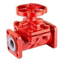 Клапаны запорные 15ч75п2 DN 15-32 PN 10  футерованный фторопластом до 110гр. купить в Нижнем Новгороде | "Проконсим"