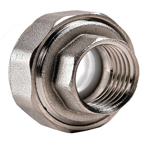 Муфта ПП разьемная 20-1/2'' PN 25 раструбная белая РВК купить в Нижнем Новгороде | "Проконсим"