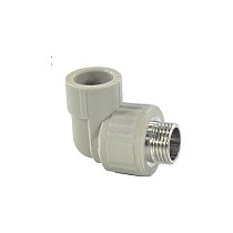  Угольники ПП DN 20-32 PN 25 комбинированные с наружной резьбой серые Valfex  (930024342) со склада Проконсим в Нижнем Новгороде