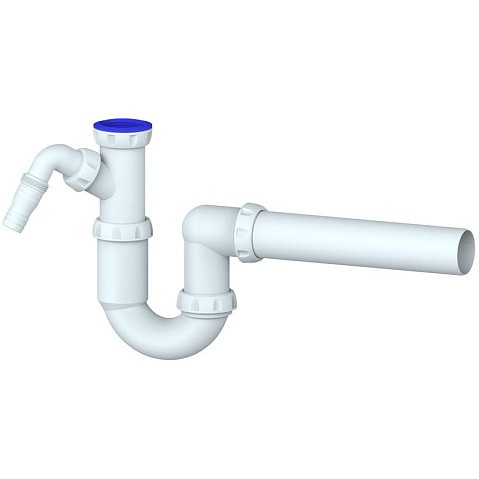 Сифон для умывальника Unicorn Y510V, 40х40 прямой отвод, 1 1/2'' х40 преходник 40х32 купить в Нижнем Новгороде | "Проконсим"