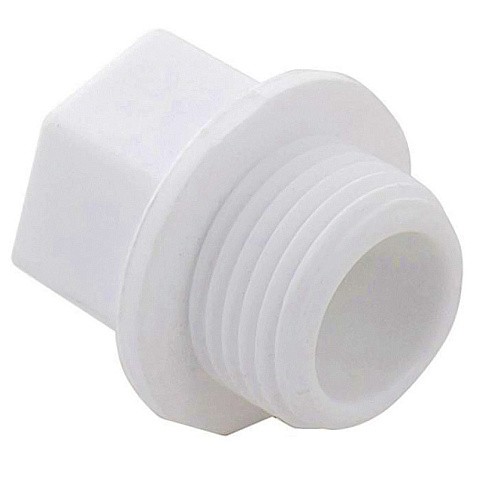 Заглушка резьбовая ПП  1/2'' PN 25 с наружной резьбой белая VALFEX  купить в Нижнем Новгороде | "Проконсим"