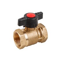 Кран шаровой латунный DN 15-20 PN 16 для 2-трубной системы муфта-муфта купить в Нижнем Новгороде | "Проконсим"