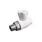 Кран шаровой для радиатора ПП 20-1/2'' PN 25 прямой с американкой белый VALFEX  купить в Нижнем Новгороде | "Проконсим"