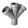 Крестовина ПП для канализации косая 45гр. 110-110-110 Valfex купить в Нижнем Новгороде | "Проконсим"