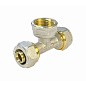 Тройник латунный для PEX труб 16-1/2''-16 PN 10 обжимной никелированный Valfex VF.332.N  купить в Нижнем Новгороде | "Проконсим"