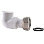 Угольник ПП с накидной гайкой 16-1/2'' PN 25 белый РВК