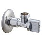 Кран латунный шаровой угловой MVI BV.464 DN 15-15 PN 10 хромированный штуцер бабочка купить в Нижнем Новгороде | "Проконсим"