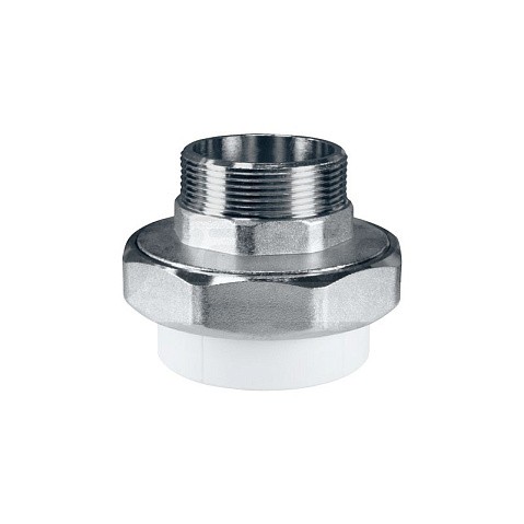 Муфта усиленная комбинированная разъёмная VALFEX 25 PN 25 G-3/4'' американка-НР белая купить в Нижнем Новгороде | "Проконсим"