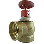 Клапан пожарный латунный КПЛМ DN 65 PN 16 угловой 90гр. муфта-штуцер с датчиком ДППК 23 Апогей