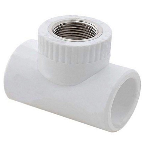 Тройник комбинированный ПП 20-1/2'' PN 25 с наружной резьбой белый РТП 10753 купить в Нижнем Новгороде | "Проконсим"