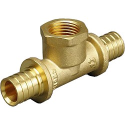  Тройник латунный под надвижную гильзу PEX-ВР 16-1/2''-16 ONE PLUS (930020265) со склада Проконсим в Нижнем Новгороде