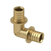 Угольники латунные для PEX-PEX труб DN 16-40 PN 16 под надвижную гильзу РосТурПласт купить в Нижнем Новгороде | "Проконсим"