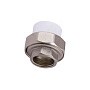 Муфта комбинированная ПП 40-1 1/4'' PN 25 с внутренней резьбой белая PlasticPro