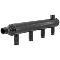 Коллектор распределительный стальной DN 25 PN 16 вход 15-15 2 выхода НР 1/2'' выход под кран Маевского, универсальный PLP купить в Нижнем Новгороде | "Проконсим"