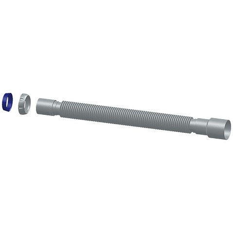 Труба гофрированная Unicorn D125, 40х50 гибкий отвод, 1 1/2'' х40 с уплотнительным кольцом, 1200мм купить в Нижнем Новгороде | "Проконсим"