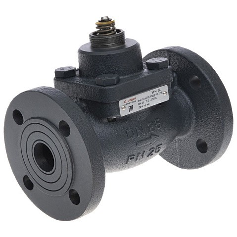 Клапан чугунный регулирующий DN 15 PN 25 под привод 1kv фланцевый до 150гр. РИДАН VFM-2R 065B3053R купить в Нижнем Новгороде | "Проконсим"