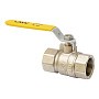 Кран латунный шаровой газовый MVI BV.811 DN 40 PN 25 никелированный полнопроходной муфта-муфта рычаг купить в Нижнем Новгороде | "Проконсим"
