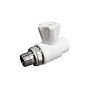 Кран шаровой для радиатора ПП 25-3/4'' PN 25 прямой с американкой белый VALFEX  купить в Нижнем Новгороде | "Проконсим"