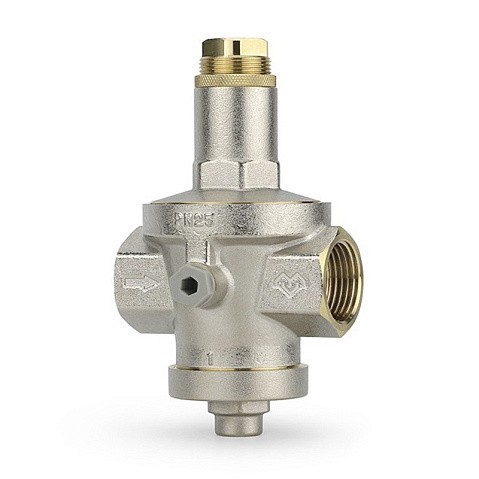 Регулятор давления VARMEGA VM128 DN 15 PN25 мембранный под манометр 2,8kv G-1/2'' никелированный купить в Нижнем Новгороде | "Проконсим"