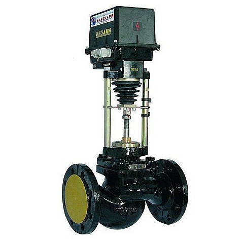 Клапан чугунный регулирующий 25ч945п DN 125 PN 16 фланцевый с ST kv320 до 150 градусов Арма-Пром купить в Нижнем Новгороде | "Проконсим"