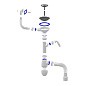 Сифон для мойки Unicorn В435V, 40х50 гибкий отвод, 3 1/2'' х40 с отводом для стиральной машины, прямоугольный перелив купить в Нижнем Новгороде | "Проконсим"