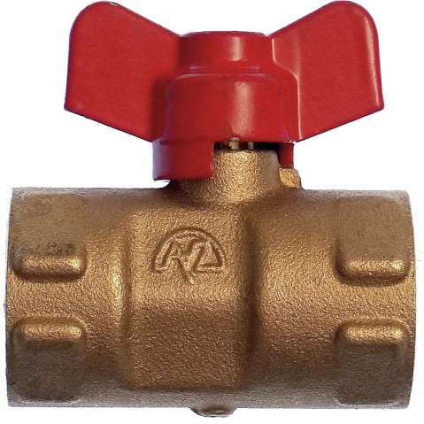 Кран латунный шаровой 11Б27п(М)2 DN 15 PN 16 трёхходовой под манометр G1/2''хG1/2'' муфта-муфта бабочка Пензапромарматура купить в Нижнем Новгороде | "Проконсим"
