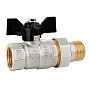 Краны латунные шаровые DN 15-32 PN 25-40 никелированные бабочка американка LD Pride 47.306 купить в Нижнем Новгороде | "Проконсим"